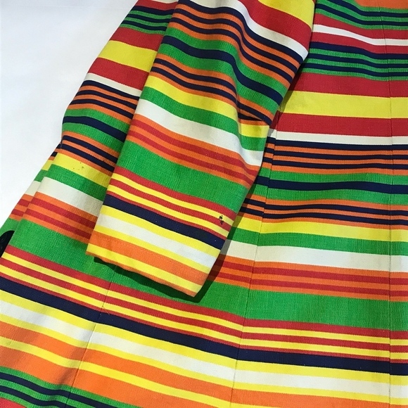 Bus Stop 60s Vintage Striped Coat - Picture 5 of 7